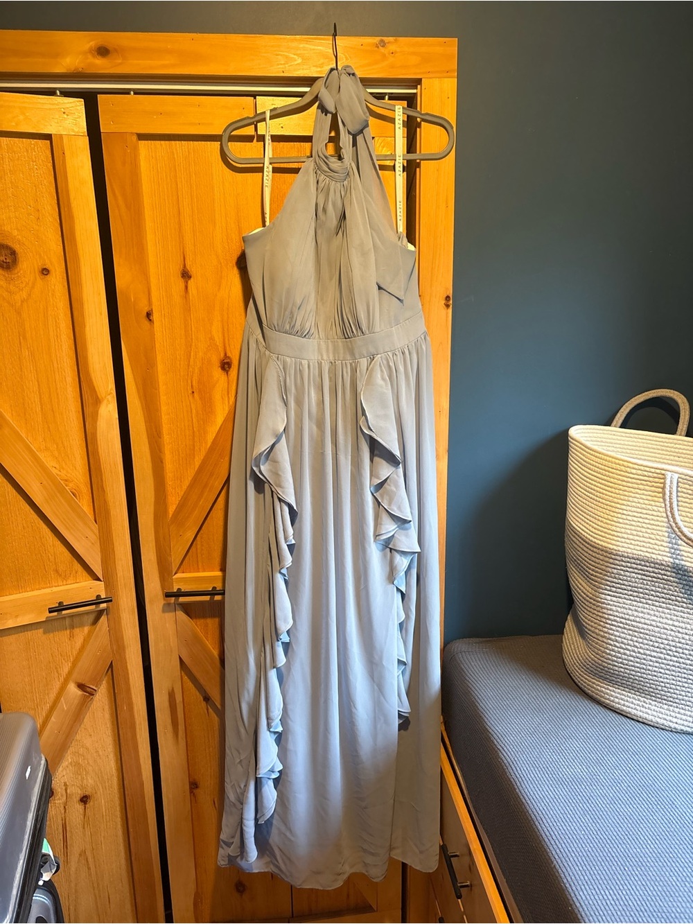 Azazie Dusty Blue Size 18